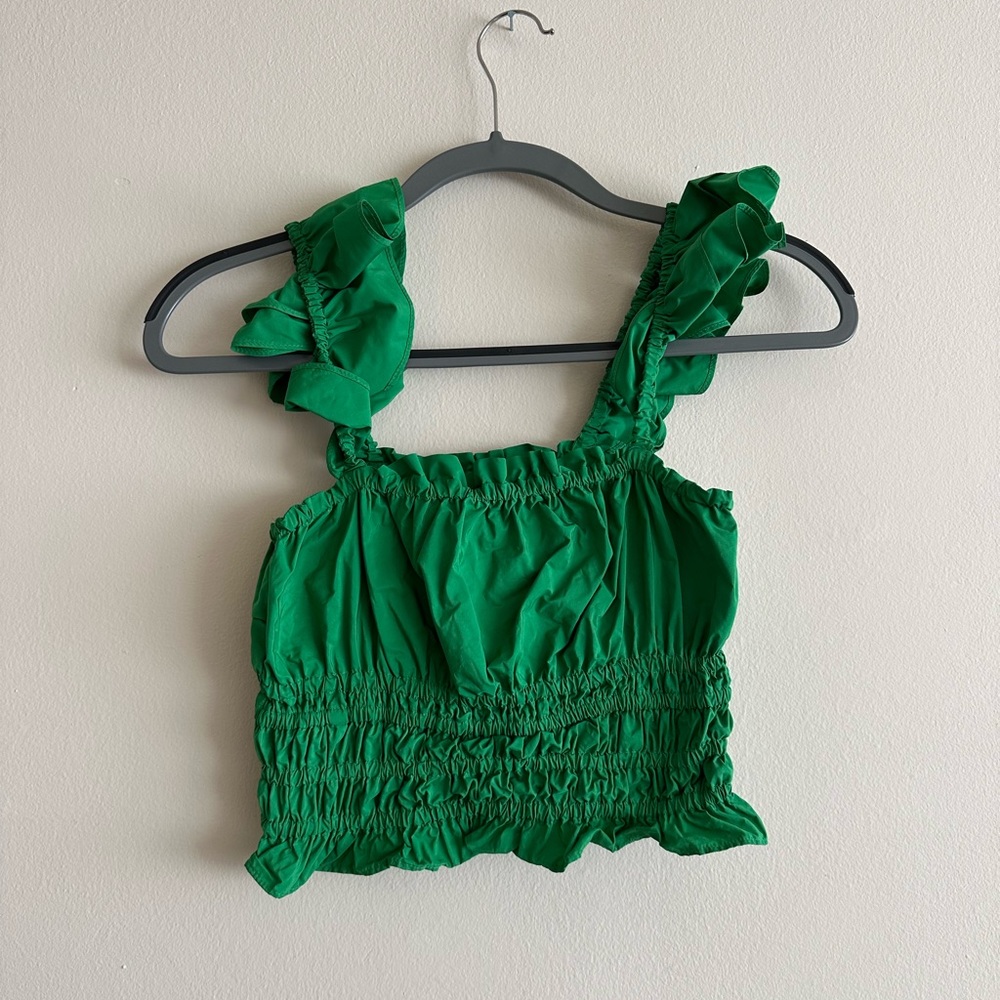 Anthropologie Maeve Green Top